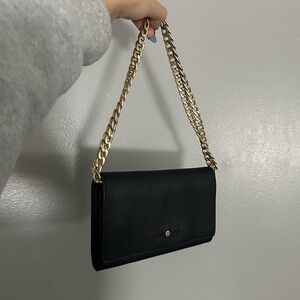 Jcrew Convertible wallet bag with chain strap in leather